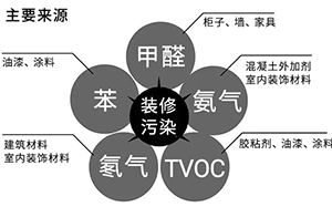 甲醛、苯、TVOC、氨和?